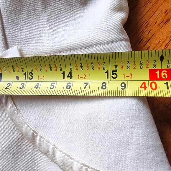 🆕️ Carabella Collection Beau Bois Women's  Ivory Ruffled Blazer Suit Jacket - Picture 11 of 11